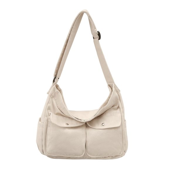 Canvas Messenger Bag Large Hobo Crossbody Bag And Men Canvas :v - Picture 1 of 6